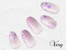 紫陽花ネイル