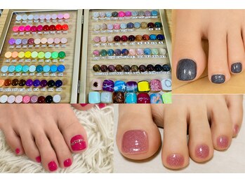 ピーチ グリーン(Peach green)の写真/忙しい大人向け！短時間でサクッとフットネイルが出来る！フットに限定しているから低価格♪