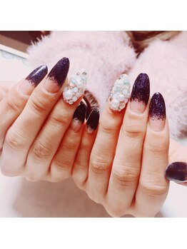 パール埋め尽くしグラデーション