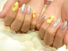 ひまわりネイル
