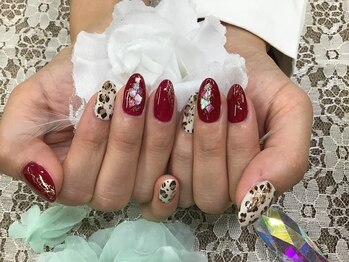 ネイルルーム 千美(room)/レオパードネイル♪