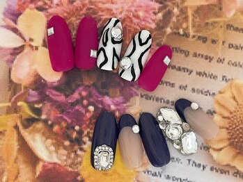 アン ジョーヌドラゴ/【自爪ネイル】秋ネイル