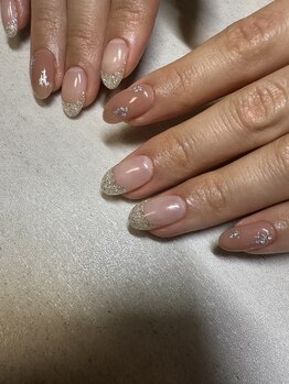 ネイルズビー 国府店(Nail's be)/ラメフレンチネイル