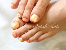 スタイリッシュネイルズ(Stylish Nails)/イエローオレンジニュアンス