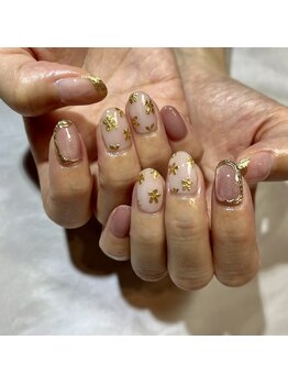 リファインネイル(refinenail)/ミラーフラワーネイル