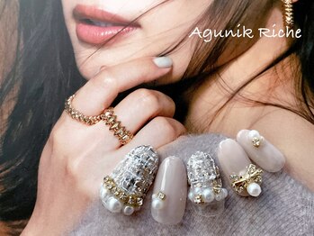 アグニークリッシェ(Agunik Riche)/【ツイードネイル】