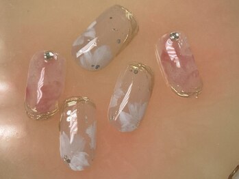 定額C ¥7500 手書きフラワー