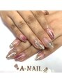 エーネイル エーラッシュ(A-NAIL A-LASH) 塗りかけネイルをラメでゴージャスに・・・【倉敷】【笹沖】