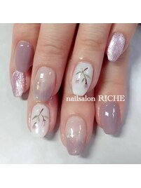 パープルスミレネイル