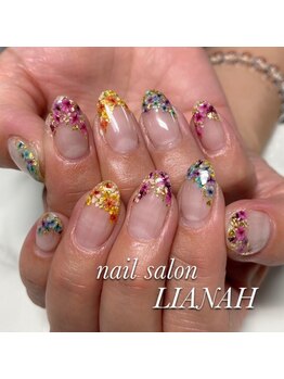 リアンナ アンド アイシンスタジオ &nbsp;甲府店(LIANAH&EYE SSIN STUDIO)/押し花ネイル