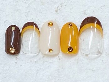 ネイルビート(NAIL BEAT)/フレンチ 秋カラー