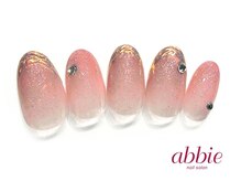 ネイルサロン アビー 宮益坂店(abbie)/オーロラフレンチ¥11297