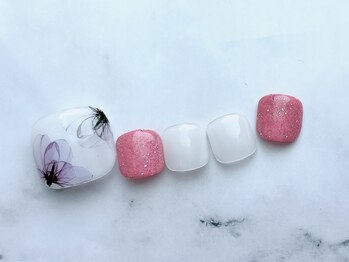 銀座ボニー 旭川店/春ネイル/花