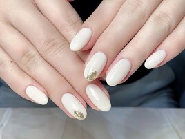 シンプルミラーネイル