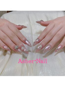 アッシャー 横浜店(Asher)の写真/話題の水光マグ~華やか上品デザインまで★特別な日も映える贅沢指先♪