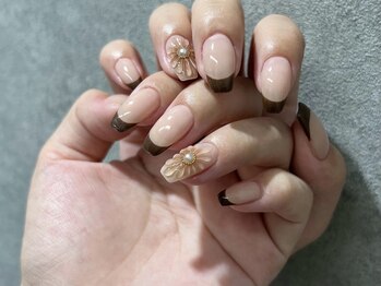 ネイルアヴァンス 京橋店(Nail AVANCE.)/ぷっくりお花ネイル!