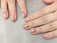 エムスラッシュ ネイル センター北店(M.SLASH)/パラジェル　秋ネイル　チェック