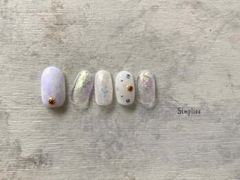 シンプリー 下北沢店(Simpliee)/　ホワイトスタッズデザイン