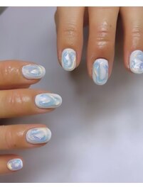 うねうねネイル（鴛谷作）
