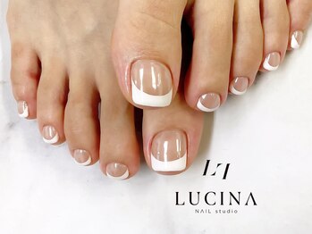 ネイルスタジオ ルキナ(LUCINA)/c-374 フットフレンチネイル