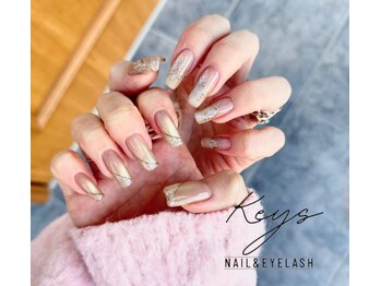 ネイルサロン キーズ(Nail salon Keys)の写真/フットも同価格！Instagramの写真など持ち込みOK♪【やり放題アート2本コース¥6700★4本コース¥7400】