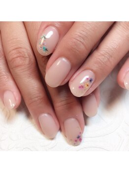 ピンポイント押し花