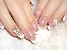 ネイルマジック 仙台一番町店(NAIL MAJIC)/オーロラ×フレンチ☆オーダー