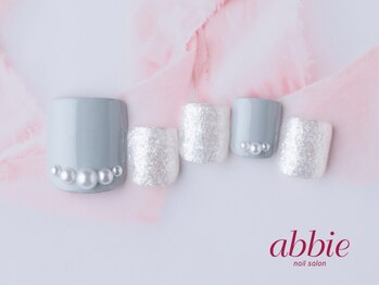 ネイルサロン アビー グランデュオ蒲田店(abbie)/グレーパールフット◇¥10175