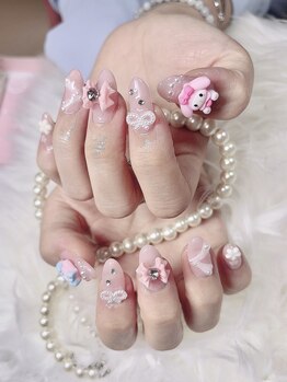 ハナアイ サロン 新大久保店(hanaai salon)/スカルプ+デザイン+ストン14800