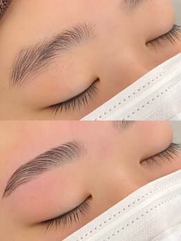 イードットアイブロウサロン(E.eyebrow salon)の写真/自分でも気が付かない左右差も矯正。ふんわり立ち上げで気分によってメイクを変えるオシャレさんに♪