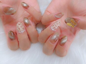 バーロ ビューティールーム(Balo Beauty Room)/ツイードネイル　三軒茶屋