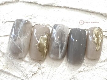 ネイルメゾン 池袋店(NAIL MAISON)/大理石ニュアンス¥10550