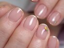 オフィスピンク　透明感　押し花