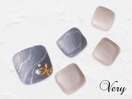 涼しげなニュアンスネイル