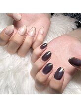 オーク アイラッシュアンドネイル たまプラーザ(OAK)/極細フレンチニュアンスアート♪