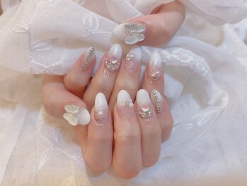 デコール 心斎橋(DECOR)/蝶ビジューネイル