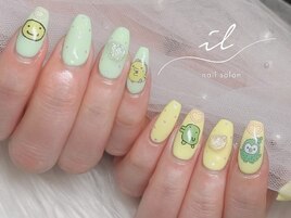 キャラクター×パステルネイル