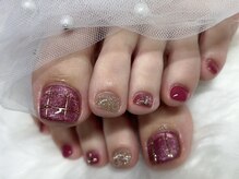 マイネイルプラス 野江内代(my nail plus)/フット持ち込みデザイン4本
