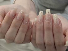 フィロンネイル 表参道店(filonnail)/春のアシンメトリーデザイン
