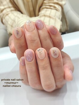 プライベート ネイルサロン マーマ(murmur)/ナチュラル大理石