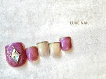 ルークネイル 恵比寿店(LUKE NAIL)/マグネットビジューネイル　春夏