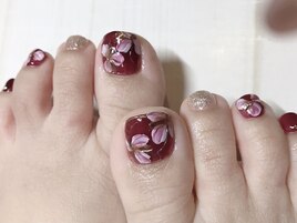 フット手描きアート