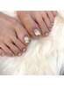 【フットネイル／藤原指名】定額デザイン¥6,600→¥5,940