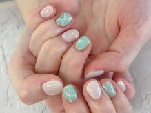 ディーネイル 池袋(D-nail)/【森】キラキラ大理石