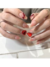 カミナネイル(KAMINA.nail)/valentine &nbsp;nail