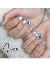 オーラネイル(Aura Nail)/シルバーマグネイル