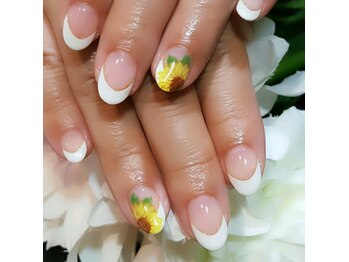 ひまわりネイル