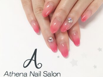 ネイルサロン アテナ(Athena)/グラデーション×Vカットネイル