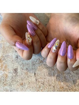 プライベートネイルサロン キャンバス(CANVAS)/スカルプ　ミラーネイル