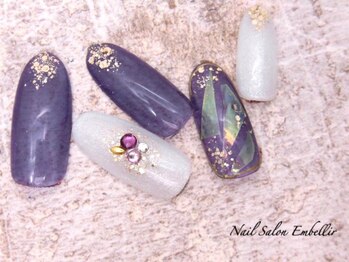 アンベリール 横浜店(Embellir)/(1586)シアーフィルムネイル